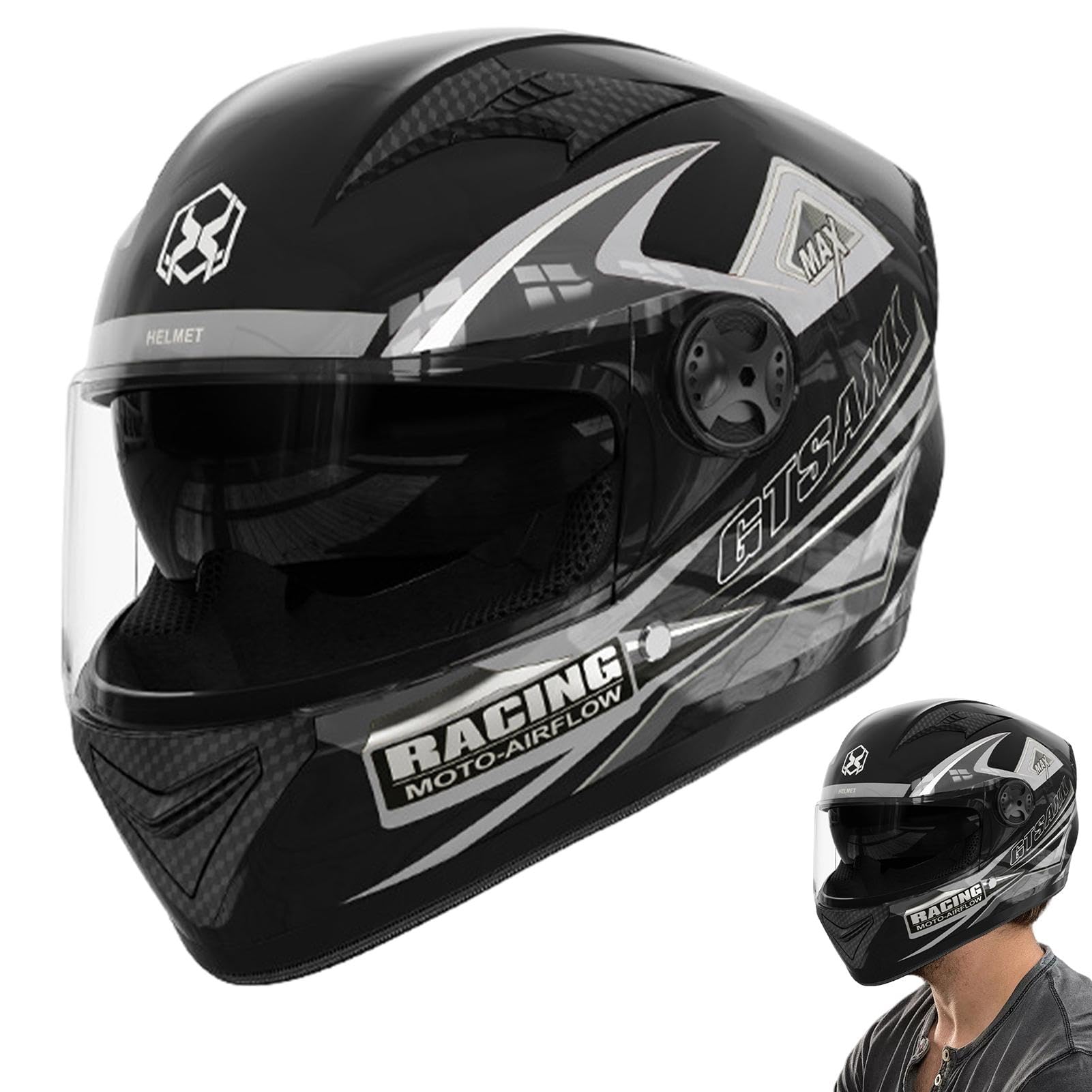 Motorradhelm Integralhelm | Motorrad Kopfbedeckung Mit Doppelvisier | Integralhelm Mit Sonnenblende | Klapphelm Motorrad | Rollerhelm Sturzhelm Modularer Helm Für Männer Und Frauen Motorradhelm Integralhelm | Motorrad Kopfbedeckung Mit Doppelvisier | Integralhelm Mit Sonnenblende | Klapphelm Motorrad | Rollerhelm Sturzhelm Modularer Helm Für Männer Und Frauen von Xijobido