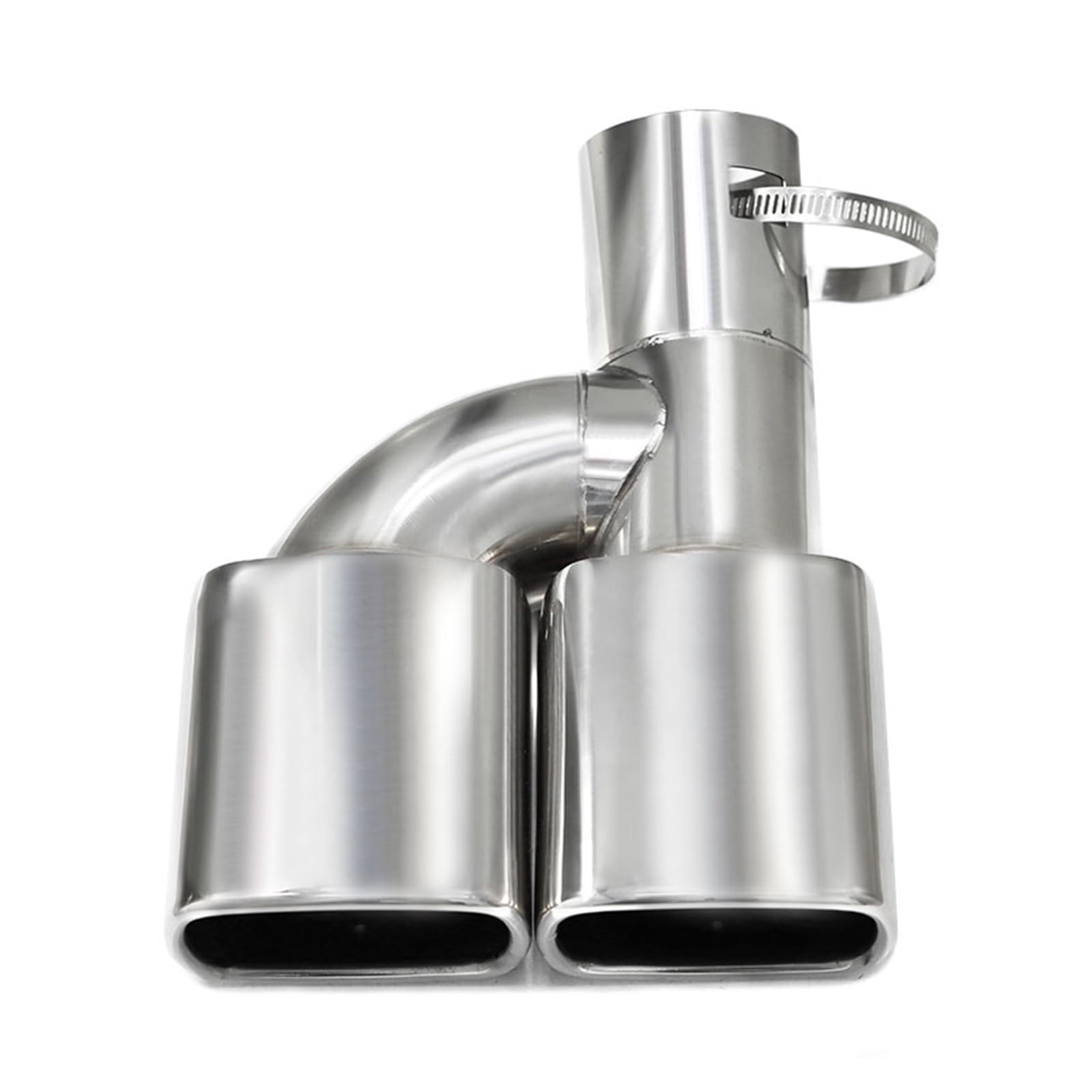 Schalldämpfer Spitze 1 PCS Auto Auspuffblende Quadratische Steckdose Schalldämpferblende Auspuffanlage Für Toyota Für Noah Für Voxy 80 Für Serie 2010 Auspuffspitze(Silver) von XingPuBhD