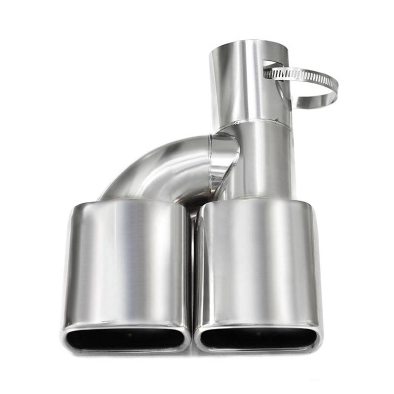 Schalldämpfer Spitze 1 PCS Auto Auspuffblende Quadratische Steckdose Schalldämpferblende Auspuffanlage Für Toyota Für Noah Für Voxy 80 Für Serie 2010 Auspuffspitze(Silver) von XingPuBhD