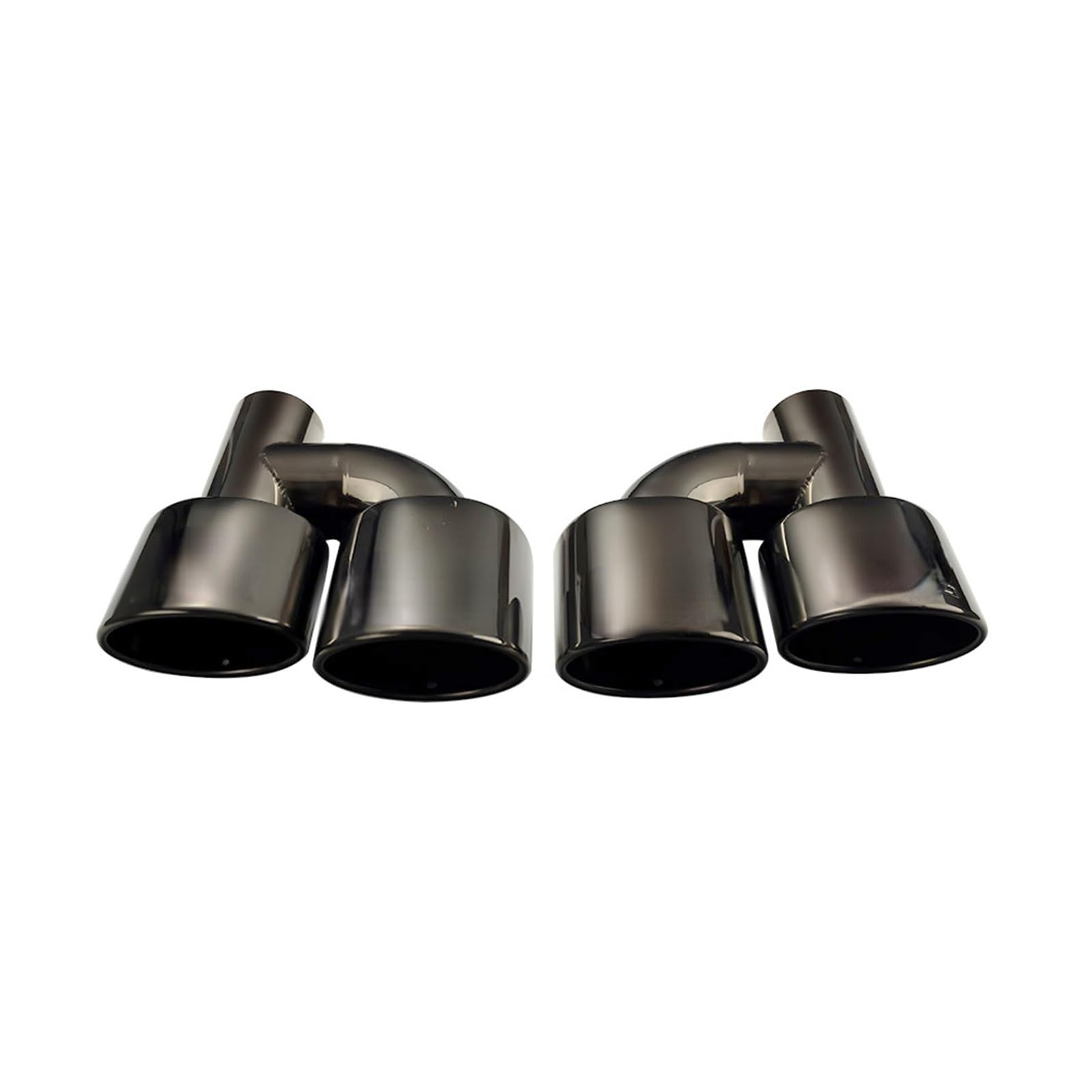 Schalldämpfer Spitze 1 Paar 2.5 Zoll Doppelauspuffblende Auto Edelstahl Schalldämpfer Endrohr Für E350 Für E400 Für W214 Für C63 Für C250 Für C350 Auspuffspitze(H0EJ30213b-LR-AG) von XingPuBhD