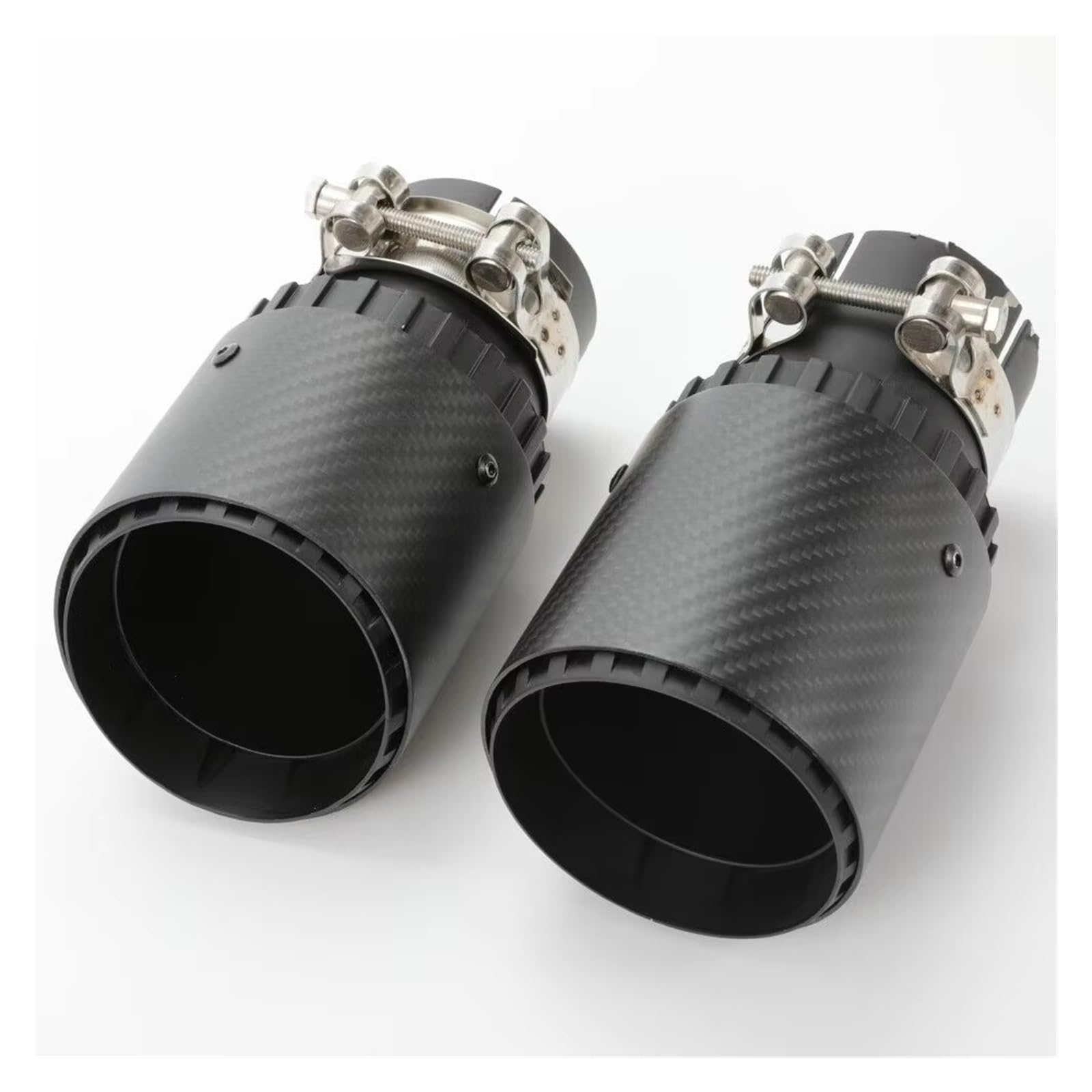 Schalldämpfer Spitze 1 Stück Auto Auspuffblende Schalldämpfer Spitze Universal Auspuffrohr Auspuffanlage 60mm 63mm Düse Auspuffspitze(A-54MM IN 101MM Out) von XingPuBhD