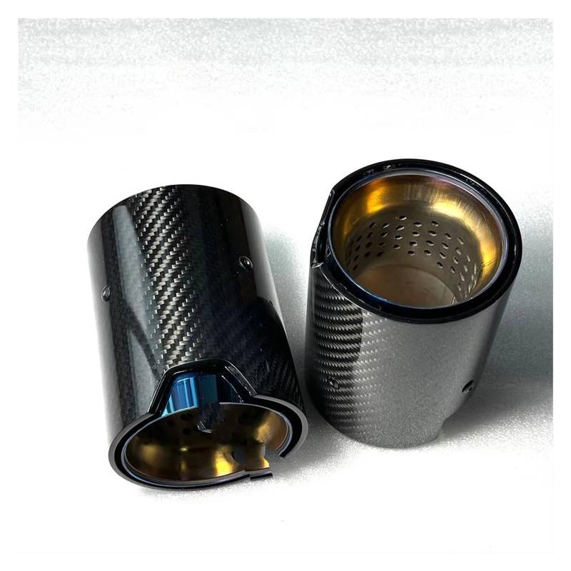 Schalldämpfer Spitze 1 Stück Auto Carbon Auspuff Düsen Schalldämpfer Tipps Für E46 Für E90 Für E60 Für F80 Für F82 Für F83 Für F90 Auspuffspitze(ID 73MM-OD 105MM) von XingPuBhD