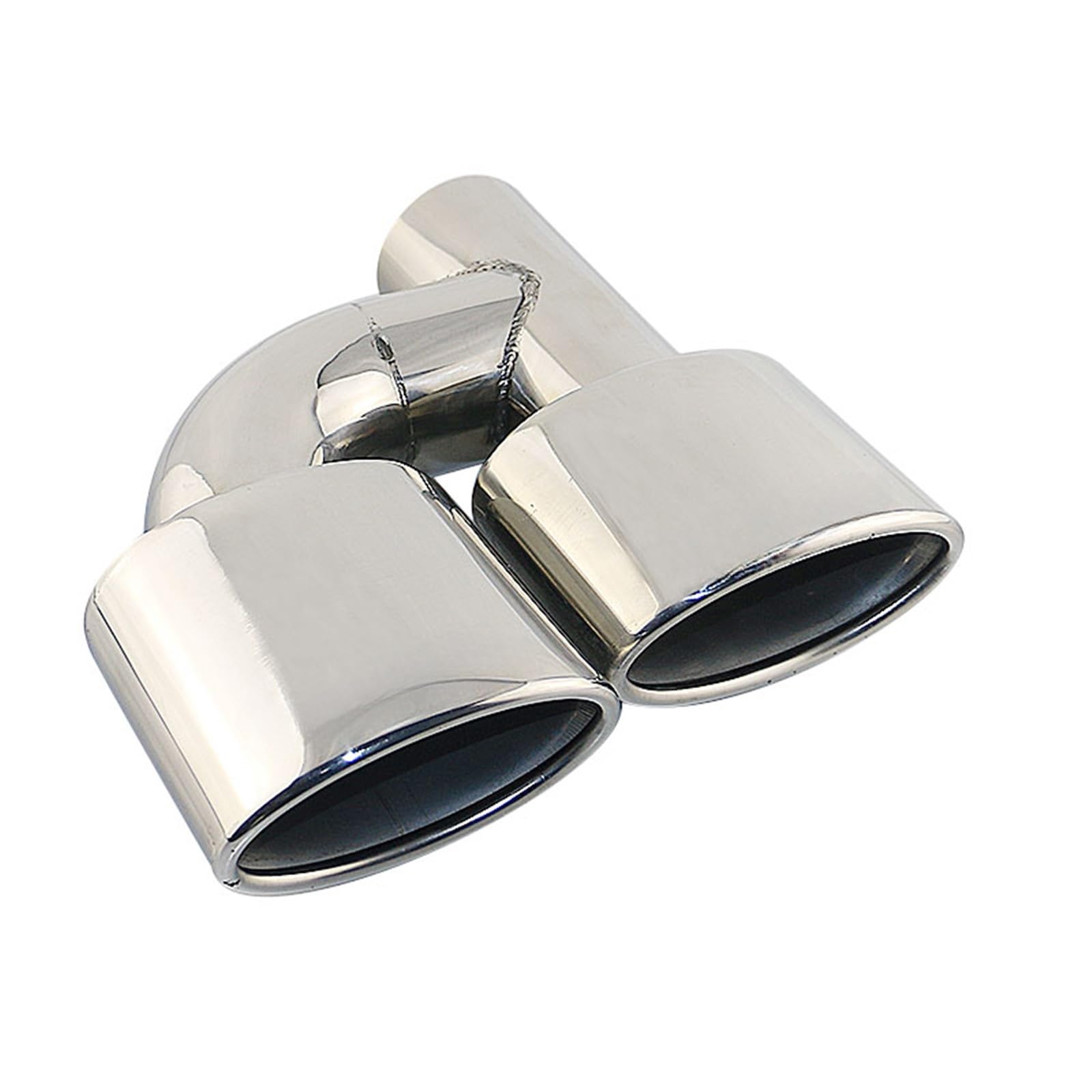 Schalldämpfer Spitze 1 Stück Auto-Schnittstelle 63 Mm Dual Outlet Auto-Auspuffblende Auto-Schalldämpfer-Endrohr Edelstahl Für W211 Für W204 Für C63 Auspuffspitze(Right) von XingPuBhD