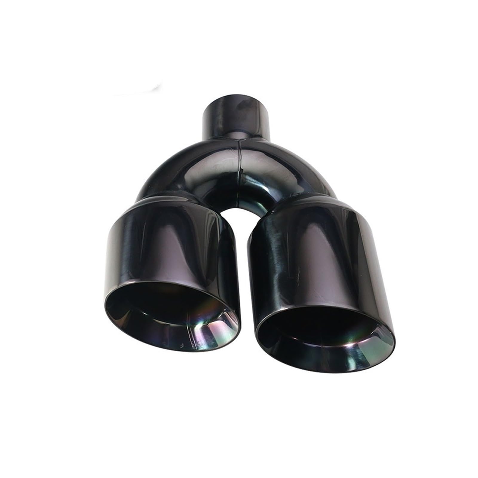 Schalldämpfer Spitze 1 Stück Doppelauspuffblende Edelstahl Schräg Auto Endrohre Schalldämpfer 63mm Bis 102mm Auspuffspitze(H0EM20212i-Left) von XingPuBhD
