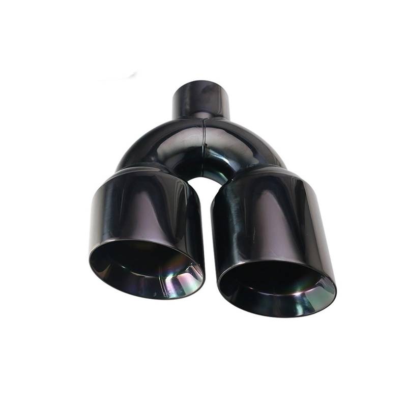 Schalldämpfer Spitze 1 Stück Doppelauspuffblende Edelstahl Schräg Auto Endrohre Schalldämpfer 63mm Bis 102mm Auspuffspitze(H0EM20212i-Left) von XingPuBhD