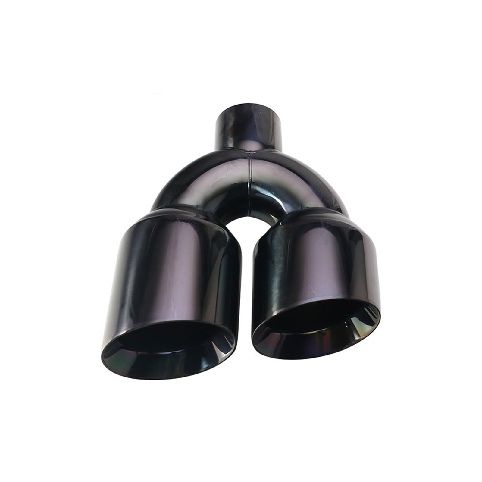 Schalldämpfer Spitze 1 Stück Doppelauspuffblende Edelstahl Schräg Auto Endrohre Schalldämpfer 63mm Bis 102mm Auspuffspitze(H0EM20212i-Right) von XingPuBhD