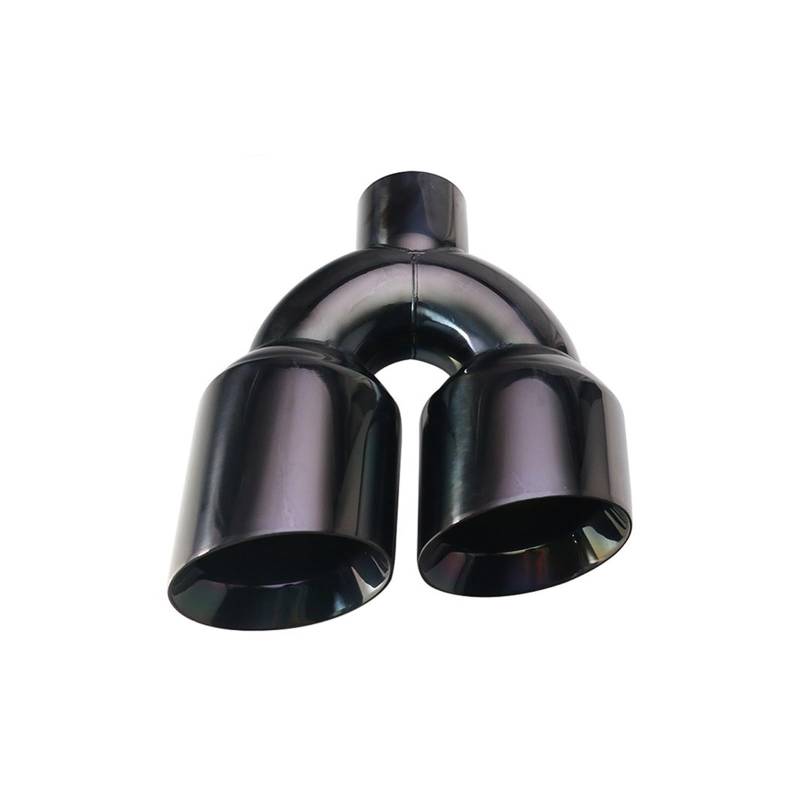Schalldämpfer Spitze 1 Stück Doppelauspuffblende Edelstahl Schräg Auto Endrohre Schalldämpfer 63mm Bis 102mm Auspuffspitze(H0EM20212i-Right) von XingPuBhD