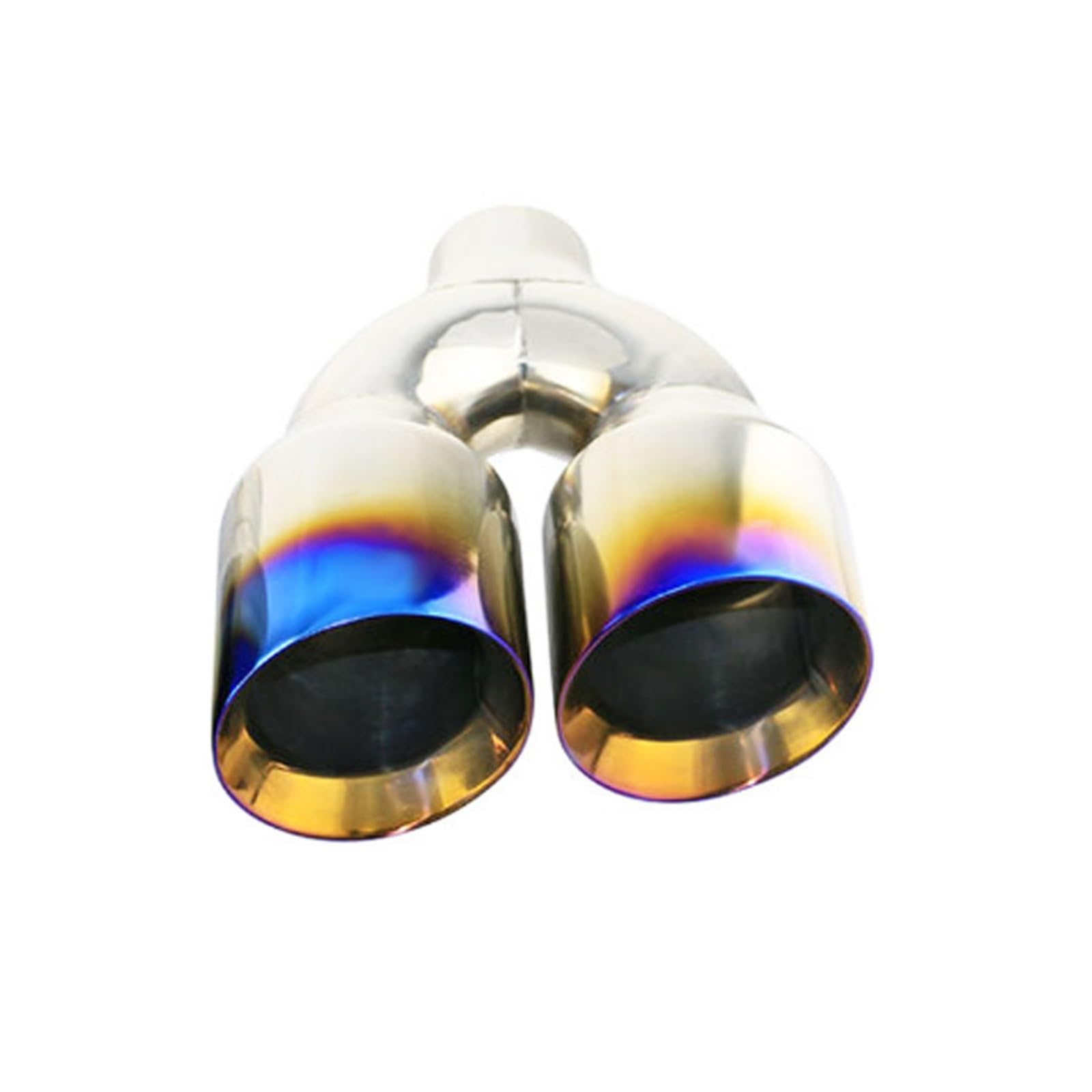 Schalldämpfer Spitze 1 Stück Doppelauspuffblende Edelstahl Schräg Auto Endrohre Schalldämpfer 63mm Bis 102mm Auspuffspitze(L1EM20212i-Right) von XingPuBhD