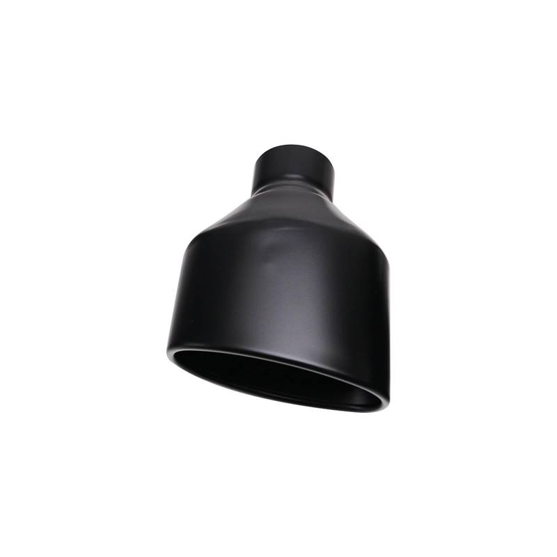 Schalldämpfer Spitze 1 Stück Edelstahl 2.5 Zoll Auspuffblende Mattschwarz Schalldämpfer Oval Outlet Endrohr Für A5 Für A6 Für A7 Auspuffspitze(P0DJ3027f-L) von XingPuBhD