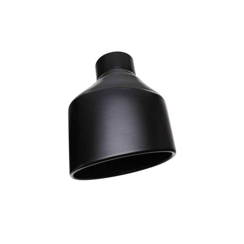 Schalldämpfer Spitze 1 Stück Edelstahl 2.5 Zoll Auspuffblende Mattschwarz Schalldämpfer Oval Outlet Endrohr Für A5 Für A6 Für A7 Auspuffspitze(P0DJ3027f-R) von XingPuBhD