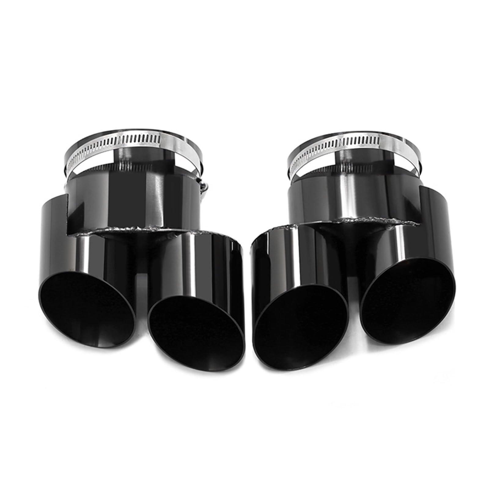 Schalldämpfer Spitze Auspuffspitze Quad-Endrohr Auspuffrohr Edelstahldüsen-Endrohr Für G05 Für X5 Für G06 Für X6 Auspuffspitze(Black) von XingPuBhD