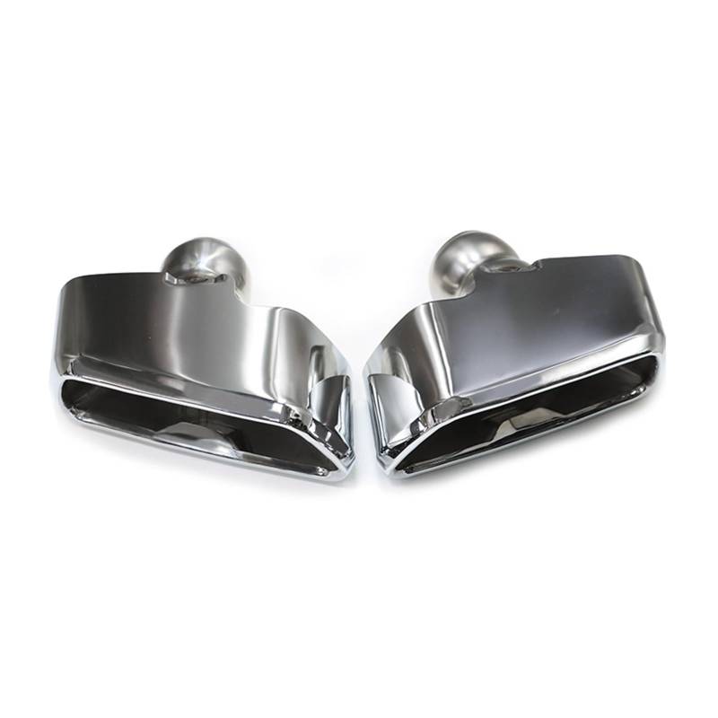 Schalldämpfer Spitze Auto-Auspuffblende Auspuffanlage Schalldämpferblende Endrohrdüse Für G30 Für G31 Für 525i Für 530i 2018-2023 Auspuffspitze(Silver) von XingPuBhD