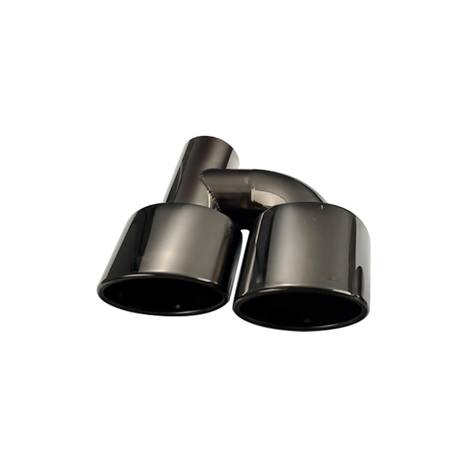 Schalldämpfer Spitze Car Inter 63mm Dual Outlet Auto Auspuffblende Auto Schalldämpfer Auspuff Endrohr Edelstahl Mattschwarz Für C63 Für W204 Auspuffspitze(H0EJ30213b-L-AG) von XingPuBhD