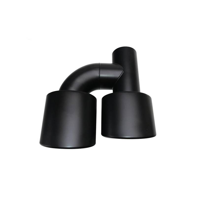 Schalldämpfer Spitze Car Inter 63mm Dual Outlet Auto Auspuffblende Auto Schalldämpfer Auspuff Endrohr Edelstahl Mattschwarz Für C63 Für W204 Auspuffspitze(P0EJ30213b-R-AG) von XingPuBhD