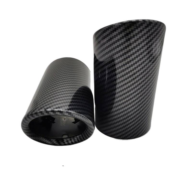 Schalldämpfer Spitze Für Tiguan 2011 2012 2013 2014 2015 2016 2017 2018 2019 2020 Auto Auspuff Spitze Schalldämpfer Rohr Abdeckung Auspuffspitze(2pcs Carbon Color 2020) von XingPuBhD