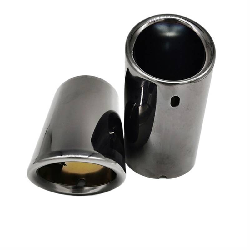 Schalldämpfer Spitze Für Tiguan 2011 2012 2013 2014 2015 2016 2017 2018 2019 2020 Auto Auspuff Spitze Schalldämpfer Rohr Abdeckung Auspuffspitze(2pcs Gloss Black 2011-2015) von XingPuBhD
