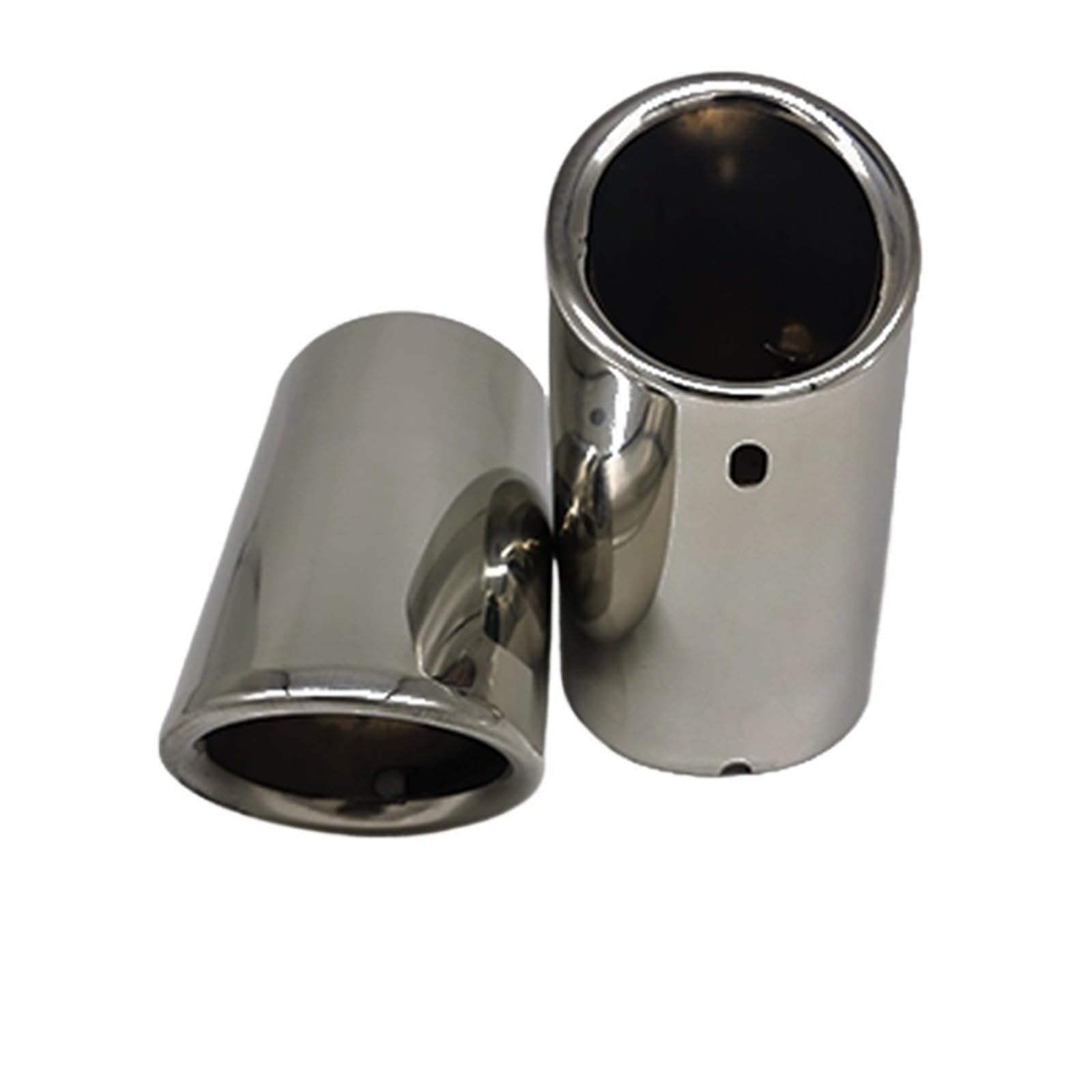 Schalldämpfer Spitze Für Tiguan 2011 2012 2013 2014 2015 2016 2017 2018 2019 2020 Auto Auspuff Spitze Schalldämpfer Rohr Abdeckung Auspuffspitze(2pcs Silver 2020) von XingPuBhD