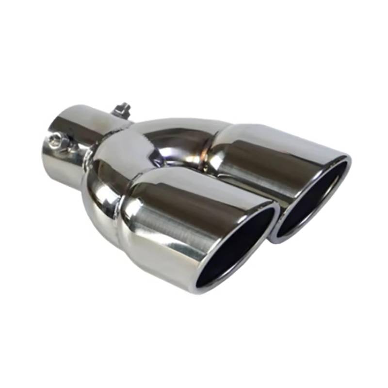 Schalldämpfer Spitze Universal Auto Dual Outlet Auto Auspuff Spitze Düse Edelstahl Auspuff Spitze Schalldämpfer Schwanz Doppel Rohr Rohr Spitze Auspuffspitze(Straight) von XingPuBhD