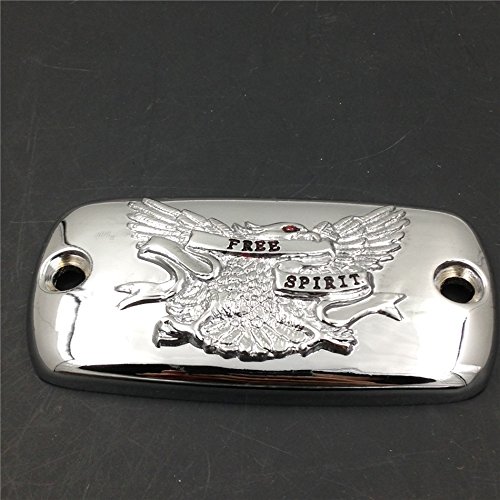 NBX- Chrom-Bremsflüssigkeitsbehälterdeckel "Free Spirit" Adler-Logo für Valkyrie/Goldwing 1500/Goldwing 1800/VTX1800 von Xingmoto