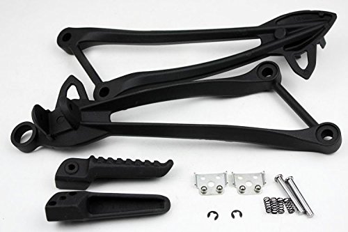 NBX- schwarze hintere Fußrasten für Kawasaki Zx10R Zx-10R 2008 2009 2010 von Xingmoto