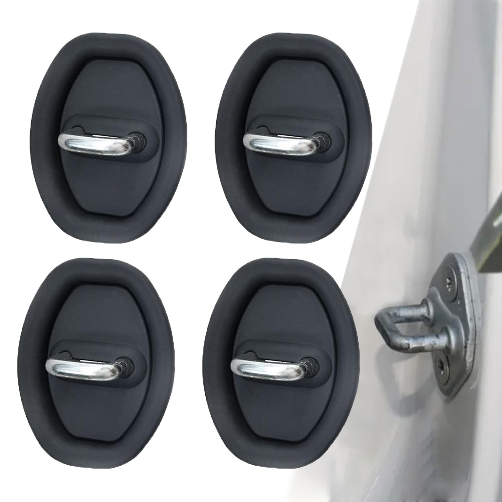 4 x Silikon-Auto-Türriegelschutz – Stoßdämpfung, Schnallenabdeckung, wasserdichtes Design, langlebige Silikon-Türriegelabdeckungen, Auto, , LKW-Schutz für Fahrzeugschlossschnalle und Sicherheit 4 x Silikon-Auto-Türriegelschutz – Stoßdämpfung, Schnallenabdeckung, wasserdichtes Design, langlebige Silikon-Türriegelabdeckungen, Auto, , LKW-Schutz für Fahrzeugschlossschnalle und Sicherheit von Xinhuju