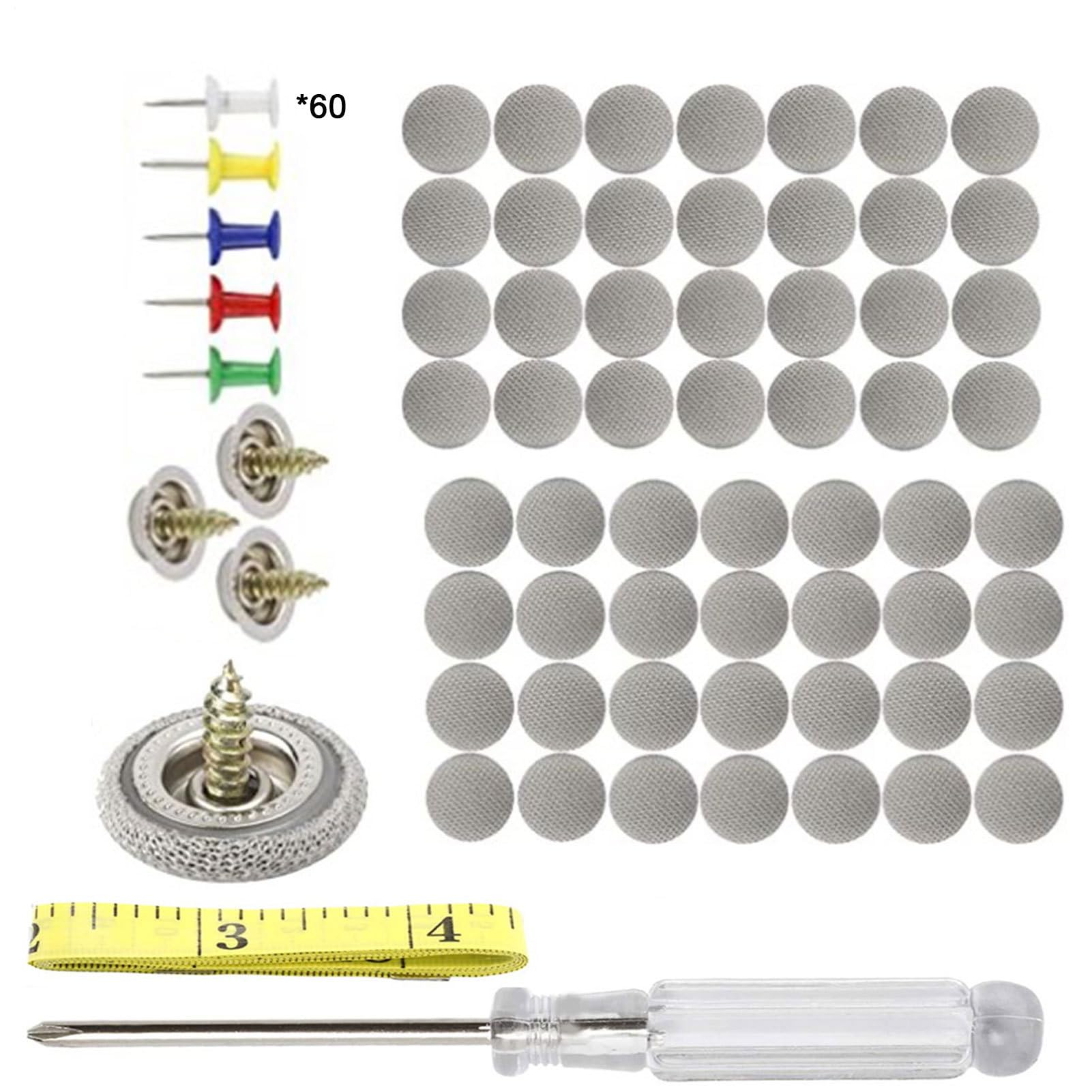 60-teiliges Auto-Dachhimmel-Reparatur-Set – Autodach-Druckknopf-Set mit Installationswerkzeug | Universale Decken-Reparaturnieten, Polsterbefestigungen, Auto-Innenrestaurierungsclips 60-teiliges Auto-Dachhimmel-Reparatur-Set – Autodach-Druckknopf-Set mit Installationswerkzeug | Universale Decken-Reparaturnieten, Polsterbefestigungen, Auto-Innenrestaurierungsclips von Xinhuju