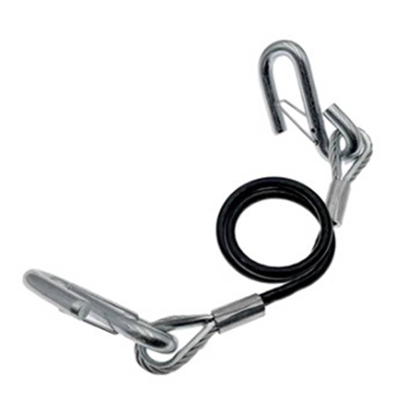 Anhänger-Sicherheitskabel, 60 cm, Sicherheitskabel für Anhänger, 69,5 cm, sicheres Seil mit S-Haken, verstellbares Abschleppzubehör für Wohnmobil, Camper und LKW von Xinhuju