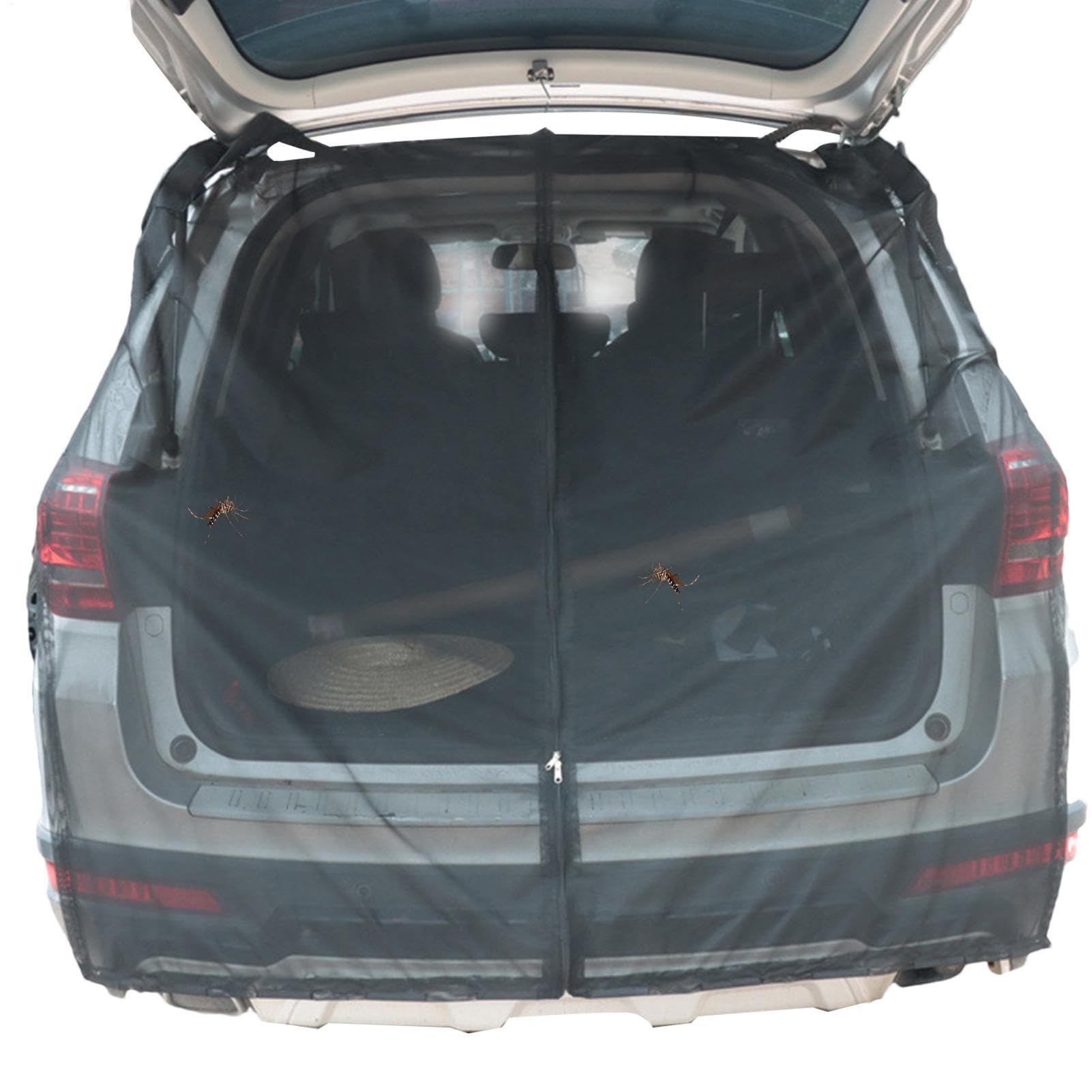 Auto Camping Netz Heckklappe - Auto Heckklappennetz Heckscheibe Sonnenschutz Bildschirm mit Magnethalterung | Anti-Fliegennetz Kofferraum Sichtschutz Lüftungsgitter für den Außenbereich, , MPV und Auto Camping Netz Heckklappe - Auto Heckklappennetz Heckscheibe Sonnenschutz Bildschirm mit Magnethalterung | Anti-Fliegennetz Kofferraum Sichtschutz Lüftungsgitter für den Außenbereich, , MPV und von Xinhuju