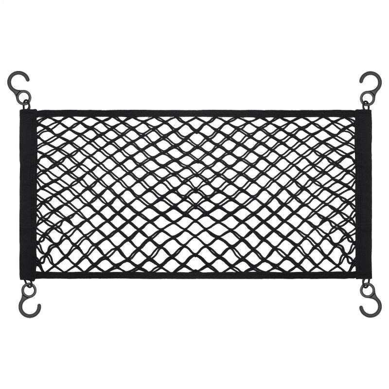 Elastisches Gepäcknetz für hintere Aufbewahrung – 70 x 35 cm, Auto-Netz-Organizer, Kleinteile-Aufbewahrung, Hängetasche, Gepäck, Heckgepäck-Netz-Organizer für Kofferraum, SUV, Boot, Anhänger von Xinhuju