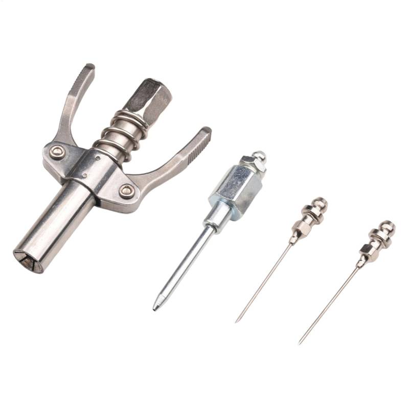 Fettkupplung – Hochdruck-Fettverschraubungen mit 3 Fettnadeln, Schnellverschluss-Kupplung für effiziente Fetteinspritzung, Schnellverbindungs-Fettzubehör-Set für Fahrzeug, robuste Fettarmatur von Xinhuju