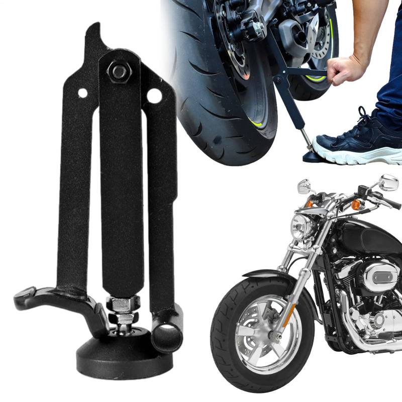Motorrad Hebebühne | Anti-Rutsch-Hebebügel mit Höhenverstellung | Universals Tragbarer Ständer für Motorrad, sicheres Radhebesystem, ideal für Wartung, Reparatur und Lagerlösungen von Xinhuju