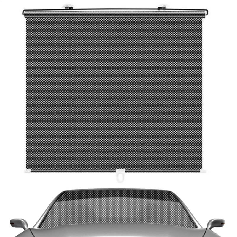 Roller Auto Fenster Schatten - Einziehbarer Sonnenschutz Vorhang für UV-Schutz, Verstellbare Sonnenblende | Hitzeschild für Innenraum, Autozubehör für Sonnenschutz, Einfache Installation für Komfort von Xinhuju