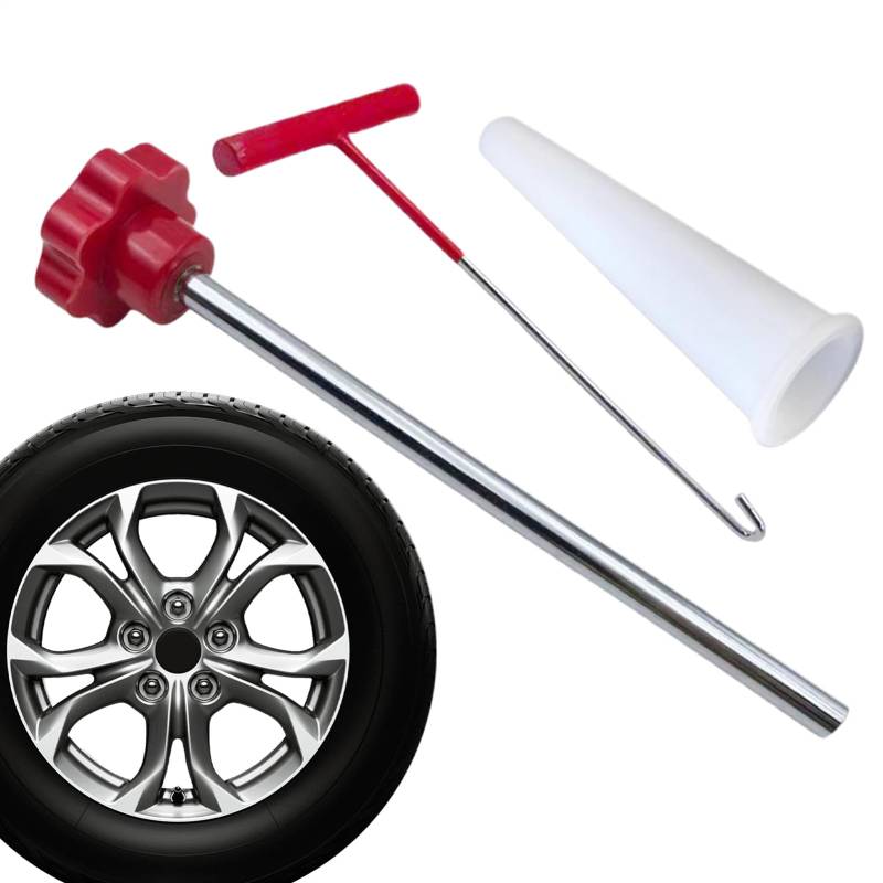 Ventilschaft-Montagewerkzeug – Schnell-Reifenventilwechsel-Werkzeug für Auto, einfaches Auto-Ventilschaftentferner-Werkzeug, Reifenventilschaftkern-Ersatzset, effizientes Werkzeug für schnellen von Xinhuju