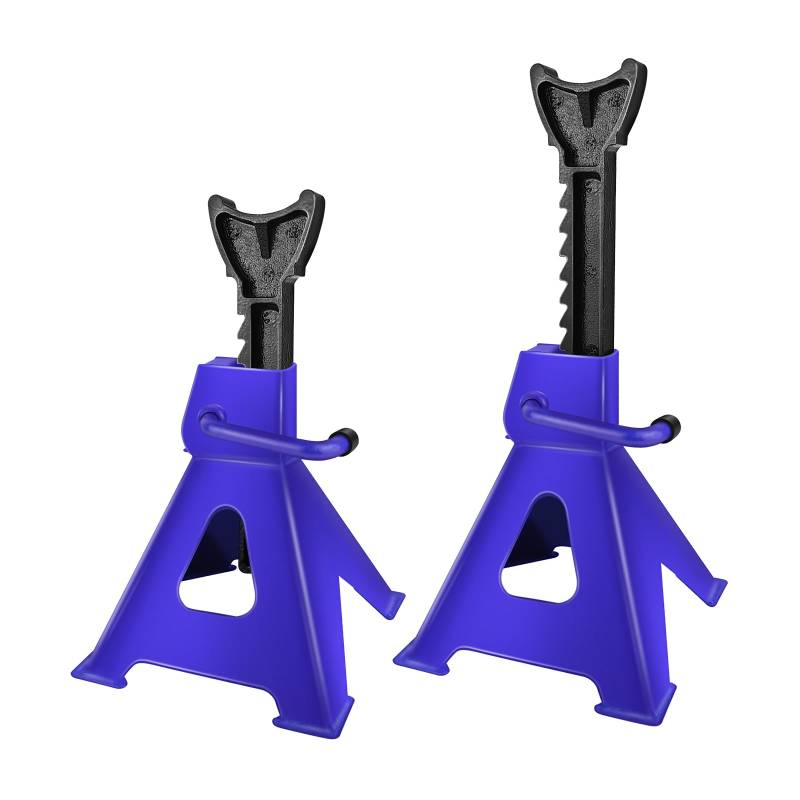 2X Unterstellböcke 3T Höhenverstellbar (30-41.5 cm) in 8 Stufen | Stützböcke für Auto,Kompatibel mit PKW, Wohnmobil, Caravan | Robuster Stahl von Xinng