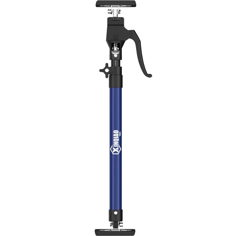 XINQIAO Third Hand Tool 3. Handstützsystem, Premium-Stahlstützstange mit 70 kg Tragkraft für Schrankheber, Trockenbauheber & Cargo Bars, 60–115 cm lang, Blau, 1 Stück von Xinqiao