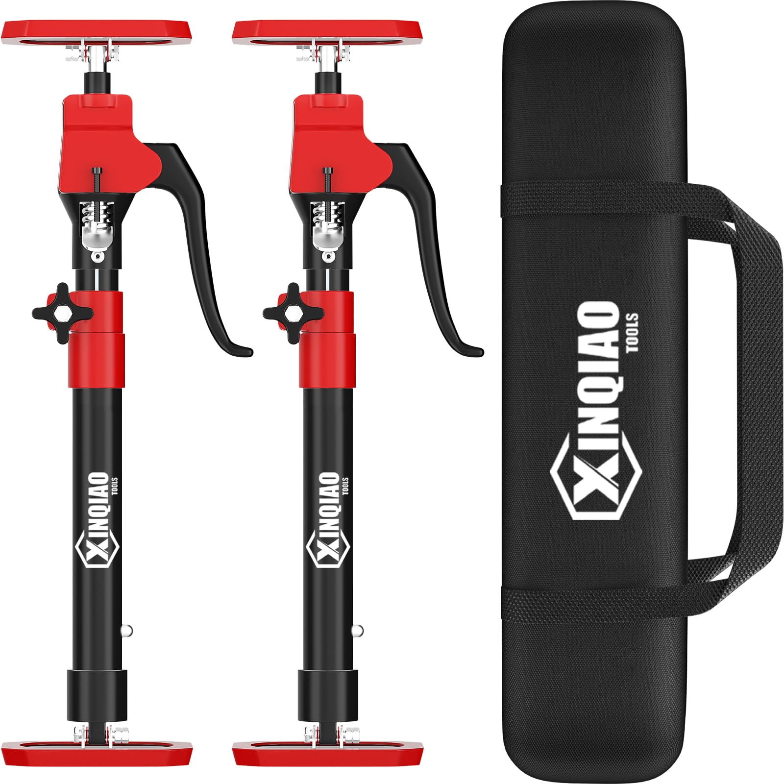 XINQIAO Dritte Hand Werkzeug Stützensystem, Premium-Stahlstützstange mit 70 KG Tragkraft für Schrankheber, Trockenbauheber & Cargo Bars, 47-74 CM lang, 2 Stück XINQIAO Dritte Hand Werkzeug Stützensystem, Premium-Stahlstützstange mit 70 KG Tragkraft für Schrankheber, Trockenbauheber & Cargo Bars, 47-74 CM lang, 2 Stück von Xinqiao