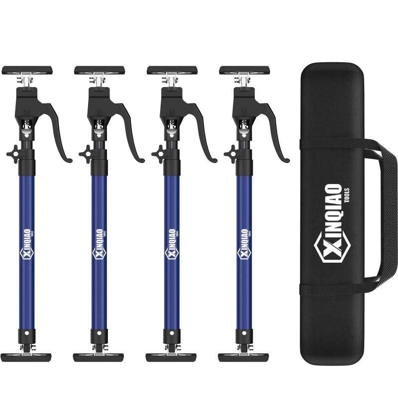 XINQIAO Montagestütze für die Schrankmontage, Schwerlast-Deckenstütze mit Verstellbarer Teleskopstange von 60 cm bis 115 cm, 4 Stück von Xinqiao