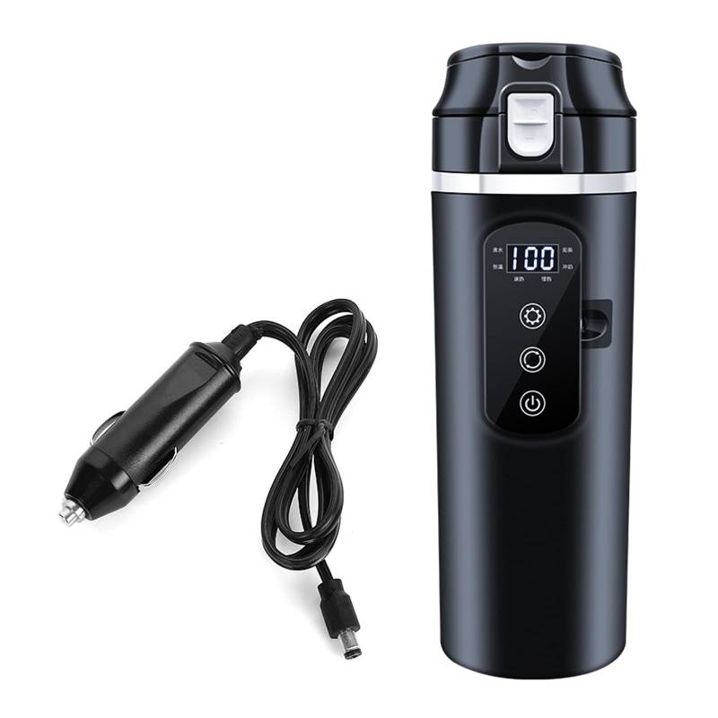 Xinsheinelry 12 V 24 V Auto Heizung Cup Auto Beheizter Becher 500 Edelstahl Reise Elektrische Kaffeetasse 17oz Heizung Becher von Xinsheinelry