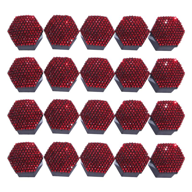 Xinsheinelry 20pcs Lug Nussabdeckung 17/19/21 Autoradmutterkappen Zum Schutz Kappen Anti Rust Schraubenabdeckung Auto Reifenmutterschraubendekoration Dekoration von Xinsheinelry