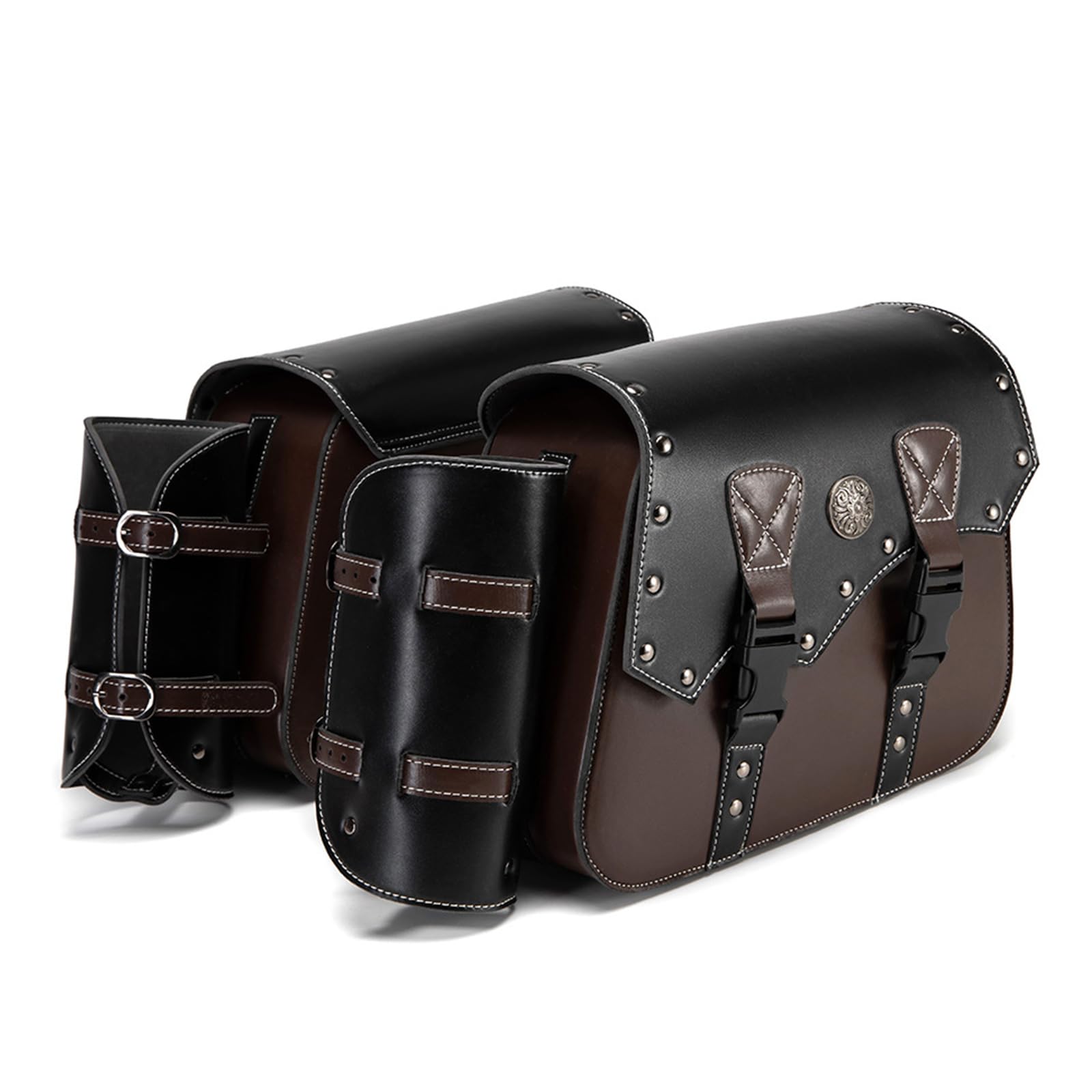 Xinsheinelry Klassische Satteltaschen Mit Verstellbaren Gurten PU Leder Baubeutel Für Sichere Lagerung Für Fahrrad Xinsheinelry Klassische Satteltaschen Mit Verstellbaren Gurten PU Leder Baubeutel Für Sichere Lagerung Für Fahrrad von Xinsheinelry
