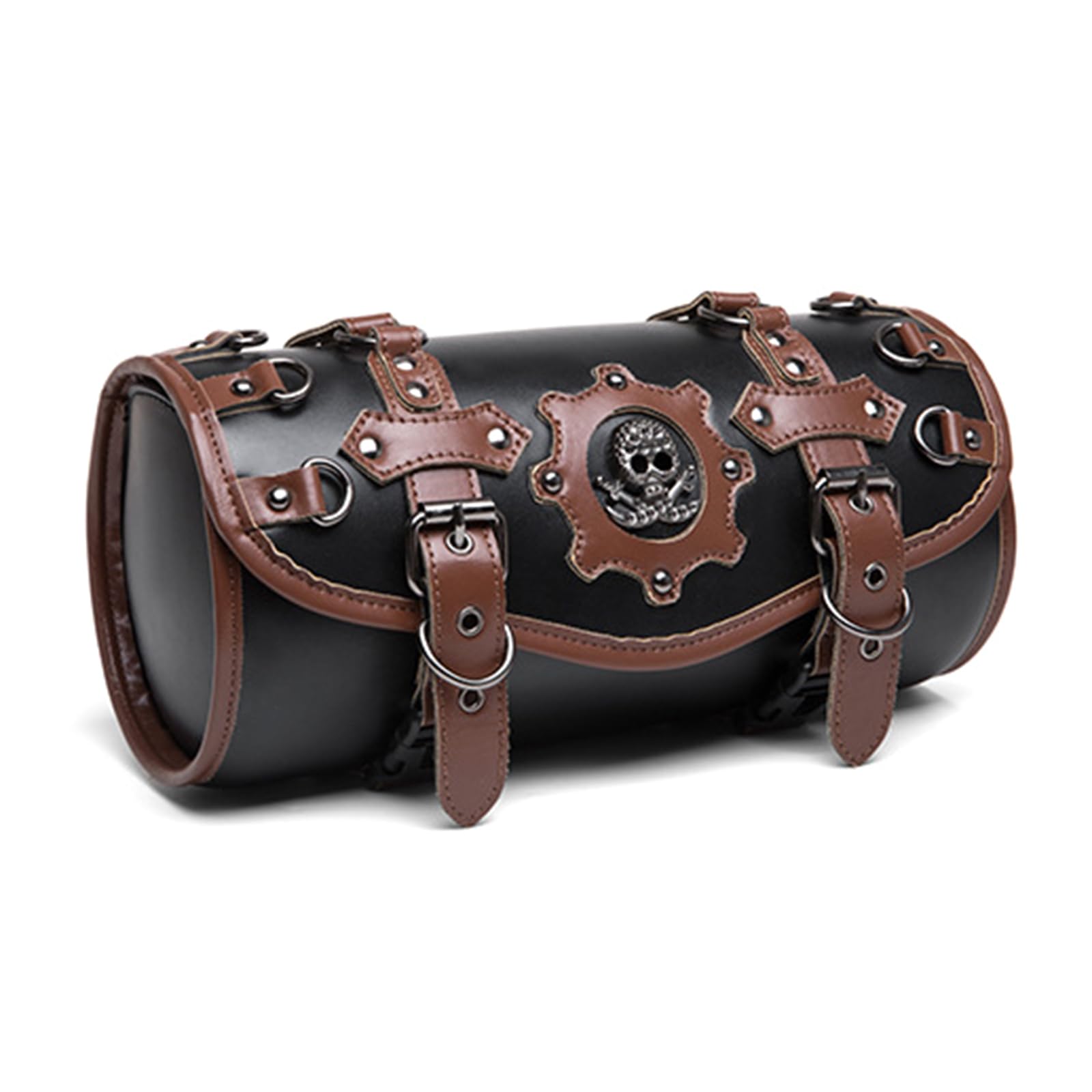 Xinsheinelry Punk Styles Motorradspeicherbeutel Sattelbag PU Leder Werkzeugtasche Für Lenker Und Gabel Fahrer Täglich Pendelverkehr Xinsheinelry Punk Styles Motorradspeicherbeutel Sattelbag PU Leder Werkzeugtasche Für Lenker Und Gabel Fahrer Täglich Pendelverkehr von Xinsheinelry