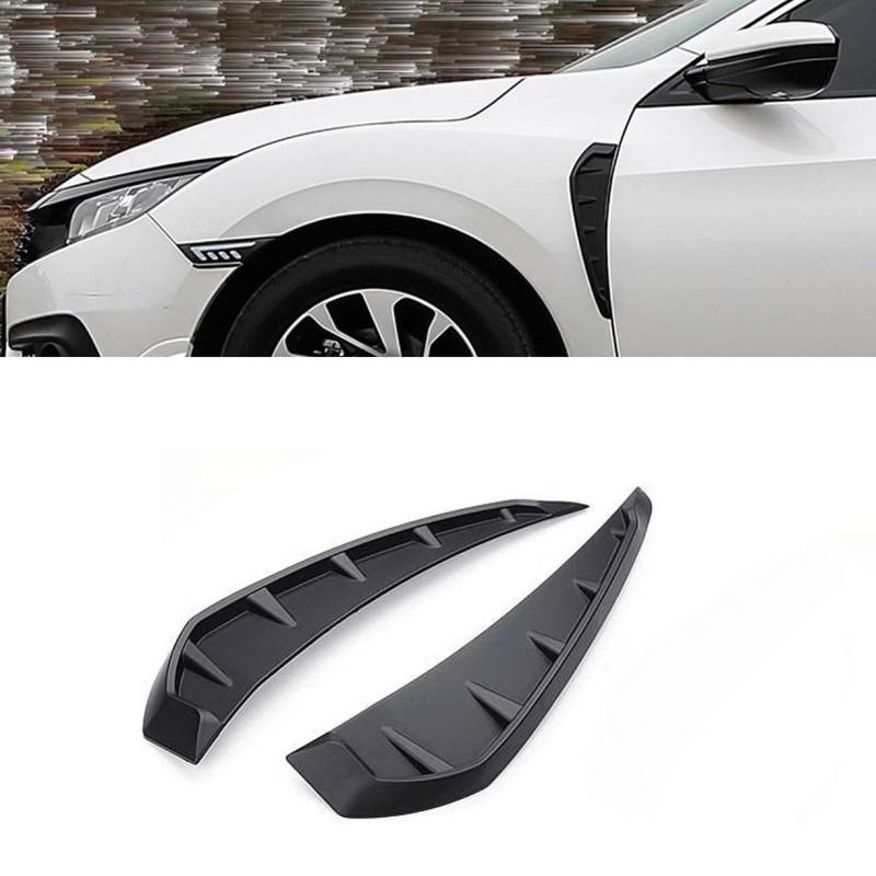 Auto Hinten Seite Fenster Jalousien Lamellen Spoiler Dekoration Abdeckung Für Ford Transit Custom TYP FAC FCC 2-Door， Außen Zubehör Styling Auto Spoiler HeckflüGel von Xjjhyl