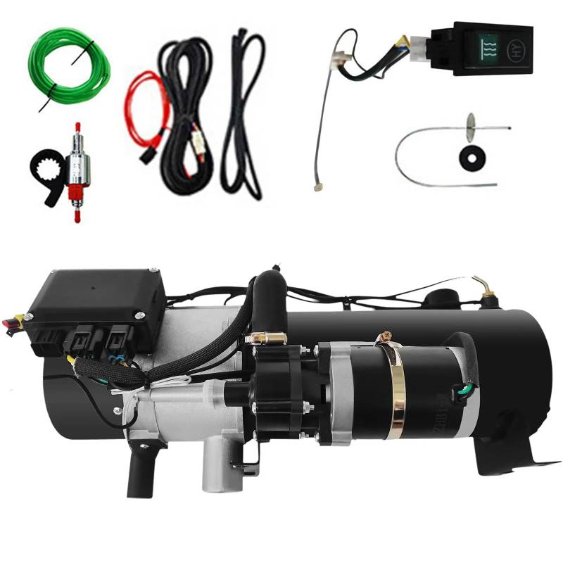 XmyXGAR 24V 10KW Hydronic heizung, Dieselheizung 310S Edelstahl Flüssiger Brennstoff Heizung Diesel Warmwasserbereiter für Boot, Wohnwagen, Wohnmobil von XmyXGAR