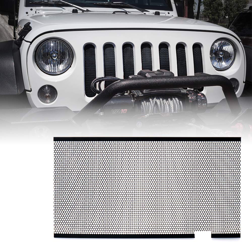 xprite schwarz Edelstahl Mesh Einsatz für Jeep Wrangler JK JKU 2007–2017 Original vorne Kapuze matt Grill Gitter Grid xprite schwarz Edelstahl Mesh Einsatz für Jeep Wrangler JK JKU 2007–2017 Original vorne Kapuze matt Grill Gitter Grid von Xprite