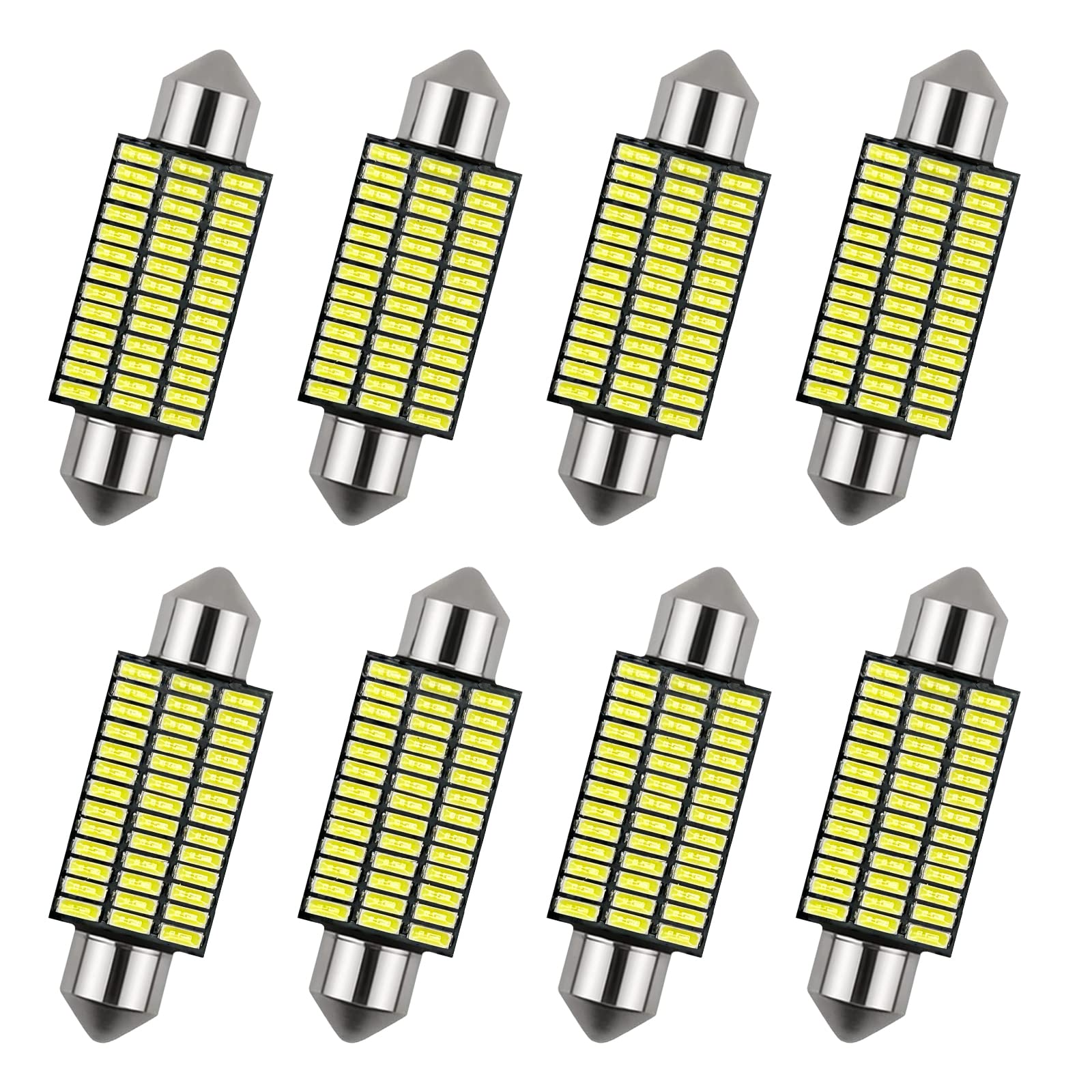 Xreuctop Auto Soffitte, 8 Stück 3 Watt 41mm Auto Soffitte 300 Lumen Canbus für Innenraumbeleuchtung Auto, 12V Energie Sparen Auto LED Lichter für Kennzeichenbeleuchtung, Kofferraumlicht, Weiß Xreuctop Auto Soffitte, 8 Stück 3 Watt 41mm Auto Soffitte 300 Lumen Canbus für Innenraumbeleuchtung Auto, 12V Energie Sparen Auto LED Lichter für Kennzeichenbeleuchtung, Kofferraumlicht, Weiß von Xreuctop