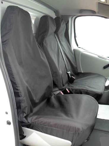 XtremeAuto® Sitzbezüge-Set für Lieferwagen, in Schwarz, universal verwendbar von Xtremeauto