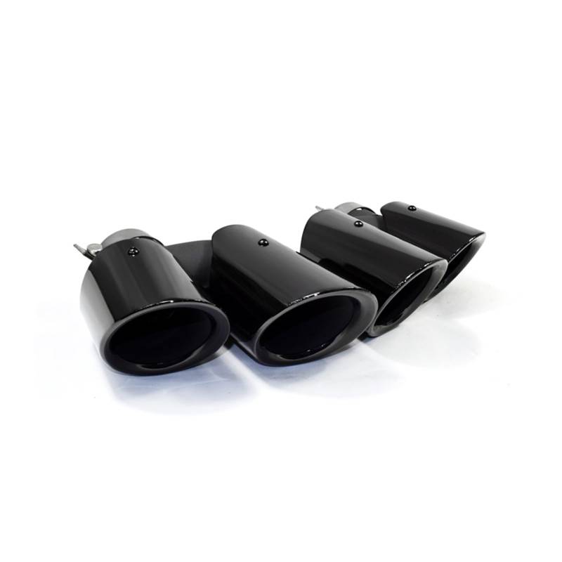 Endschalldämpfer Auspuffendrohr 1 Paar Dual Outlet Endrohre Schalldämpfer Spitze Endrohre Auspuff System Düsen Für Macan 2014 2015 2016 2017(Black) von XuYingBhd