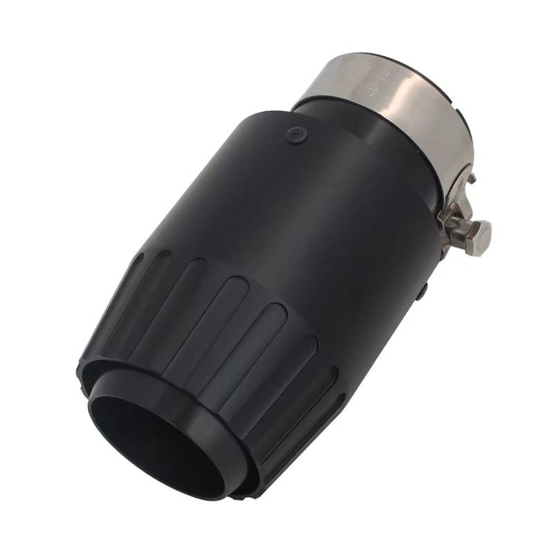 Endschalldämpfer Auspuffendrohr 1 Stück Auto Aluminium Auspuffrohr Schalldämpfer Spitze Universal Schwarz Schalldämpfer Ende Dekoration Mehrere Größe(51mm-89mm) von XuYingBhd