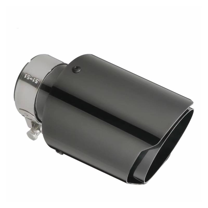 Endschalldämpfer Auspuffendrohr 1 Stück Auto Edelstahl Schalldämpfer Spitze Auspuffanlage Universal Gerade Dekoration Auspuffrohr Schalldämpfer(51mm-89mm) von XuYingBhd