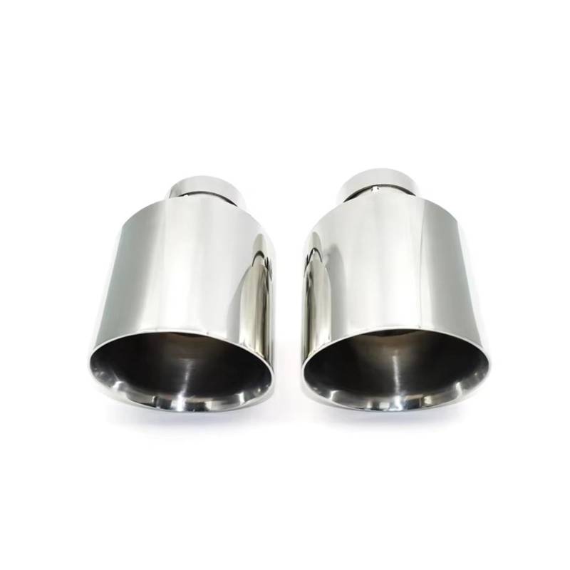 Endschalldämpfer Auspuffendrohr 1 Stück Universal-Auspuffblende Edelstahl Auto-Auspuffblende Endrohr Schräge Öffnung Auto-Auspuffblende 63 Mm Einlassspitzen(ID51MMOD114MM) von XuYingBhd